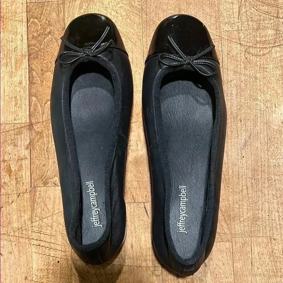 Jeffrey Campbell Black Ballet Flats - Picture 3 of 4